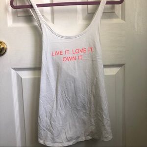 Under Armour white workout tank top Small